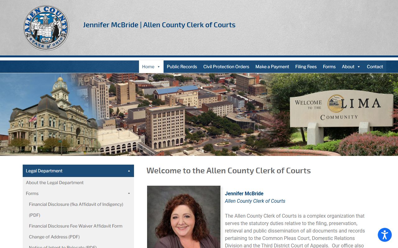 Allen County court records after jail arrest clerk of courts page